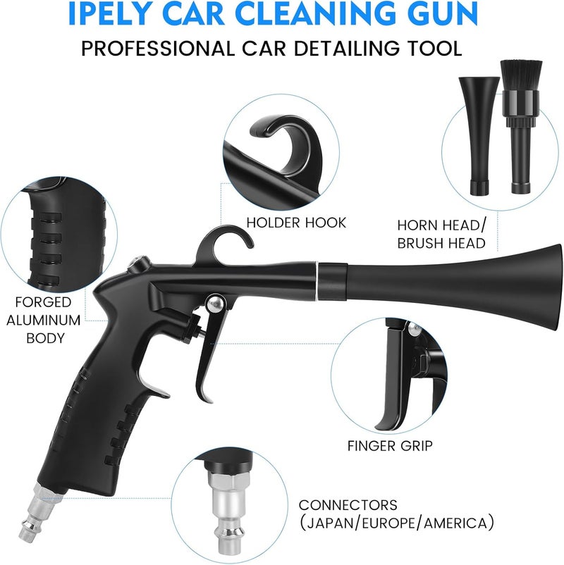 IPELY Car Cleaning Gun, High Pressure Car Blow Gun for Car Detailing, Quickly Clean and Dry Car Surfaces with Strong Air - Image 4